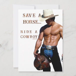 SlipperyJoe's rädda häst rid halm cowboyhatt mus Julkort