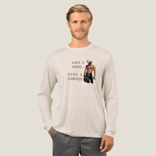 SlipperyJoes rädda häst rid halm cowboyhatt mus T Shirt