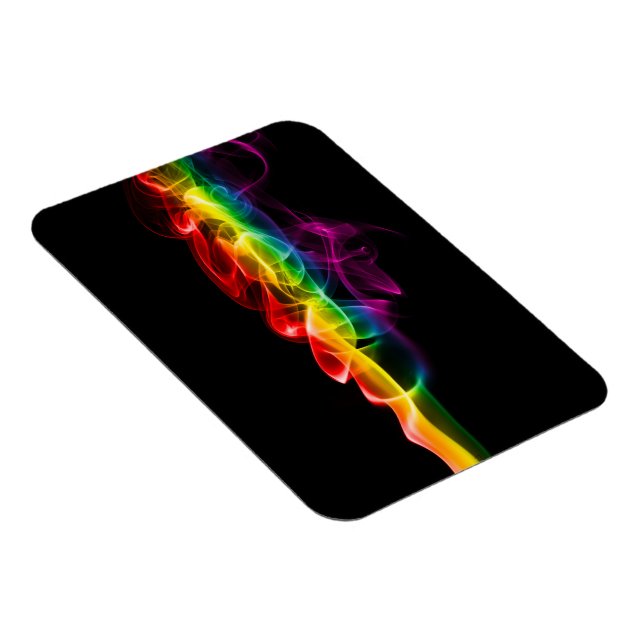 SlipperyJoe's Rainbow rökgas krusning regnbåge c Magnet (Högersidan)