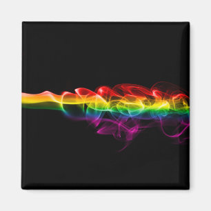 SlipperyJoe's Rainbow rökgas krusning regnbåge c Magnet