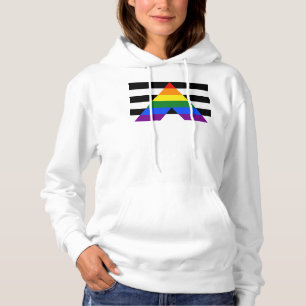 SlipperyJoes raka allierade flagga slät regnbåge g T Shirt