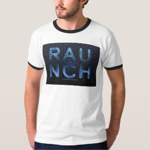 SlipperyJoe's Raunch metallic blue brev d T Shirt