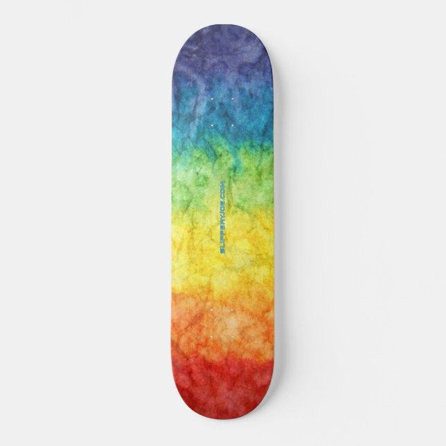 SlipperyJoes regnbåge i gay pride, färg-dy Mini Skateboard Bräda 18,5 Cm (Framsida)