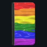 SlipperyJoe's regnbåge pride färg glansig vätska t Plånboksfodral För Samsung Galaxy S5<br><div class="desc">SlipperyJoe's regnbåge pride färg glansig struktur-shimmer-färgad vågigt vätskeliknande högtidlighållande av kärlek blöt konstnärliga gay pride-presenter av LGBTQIA röd orange gult grönt blått lila och mångfald,  enhetssymbol som visuellt slår digitalt konst stil</div>