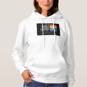 SlipperyJoes regnbågsfärgade panel urbana stråk T Shirt