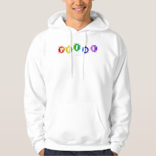 SlipperyJoes regnbågsfärgade pride-skylt brister w Hoodie