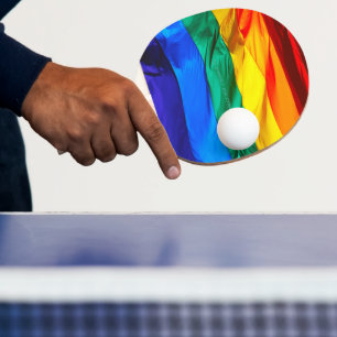 SlipperyJoes regnbågsflagga för homosexuellas stol Pingisracket