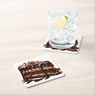 SlipperyJoes rena chokladkaka dekadence rik Underlägg Papper Kvadrat