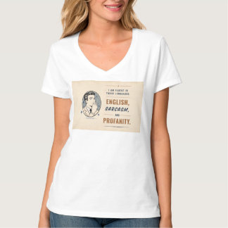 SlipperyJoes retroinspirerade illustration skarpt T Shirt