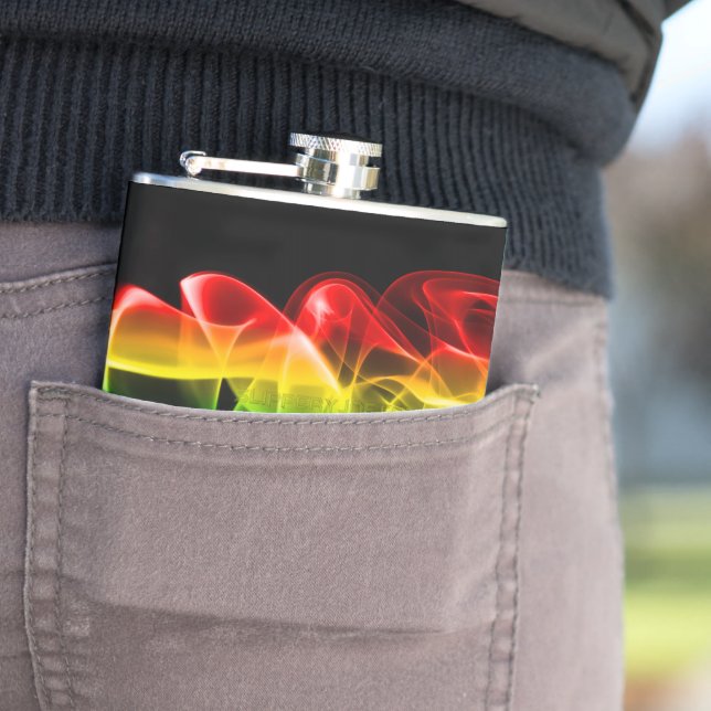 SlipperyJoes rökande regnbåge-färg firar Fickplunta (In Situ)