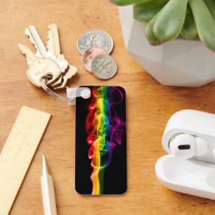 SlipperyJoes rökande regnbåge-färg firar Nyckelring