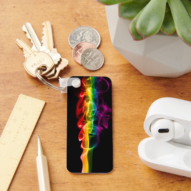 SlipperyJoes rökande regnbåge-färg firar Nyckelring (Skrivbord)