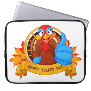 SlipperyJoes roliga serie-liknande Thanksgiving-de Laptop Fodral