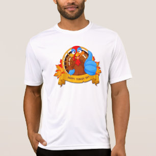 SlipperyJoe's roliga serieteckning Thanksgiving-de T Shirt
