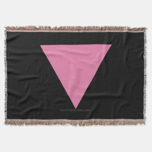 SlipperyJoe's rosa triangelflagga ljust rosa symbo Filt