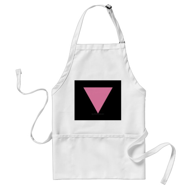 SlipperyJoe's rosa triangelflagga ljust rosa symbo Förkläde (Framsidan)