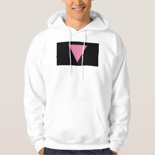 SlipperyJoe's rosa triangelflagga ljust rosa symbo Hoodie