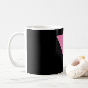 SlipperyJoe's rosa triangelflagga ljust rosa symbo Kaffemugg