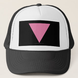 SlipperyJoe's rosa triangelflagga ljust rosa symbo Keps