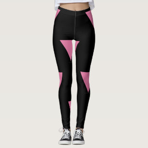 SlipperyJoe's rosa triangelflagga ljust rosa symbo Leggings