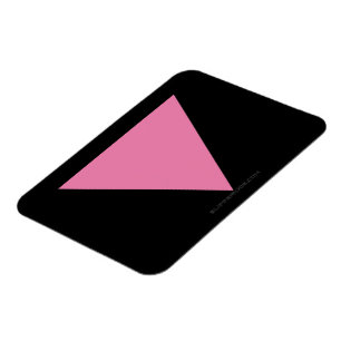 SlipperyJoe's rosa triangelflagga ljust rosa symbo Magnet