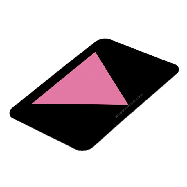SlipperyJoe's rosa triangelflagga ljust rosa symbo Magnet (Vänstra Sidan)