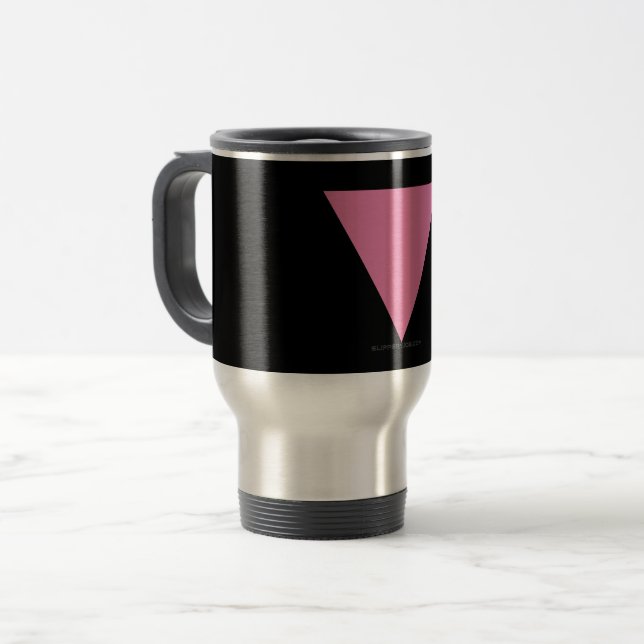SlipperyJoe's rosa triangelflagga ljust rosa symbo Resemugg (Framsida vänster)