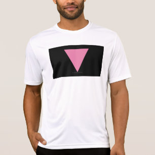 SlipperyJoe's rosa triangelflagga ljust rosa symbo T Shirt