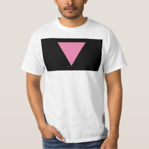 SlipperyJoe's rosa triangelflagga ljust rosa symbo T Shirt