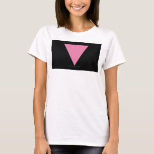SlipperyJoe's rosa triangelflagga ljust rosa symbo T Shirt