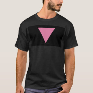 SlipperyJoe's rosa triangelflagga ljust rosa symbo T Shirt