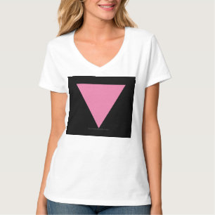 SlipperyJoe's rosa triangelflagga ljust rosa symbo T Shirt