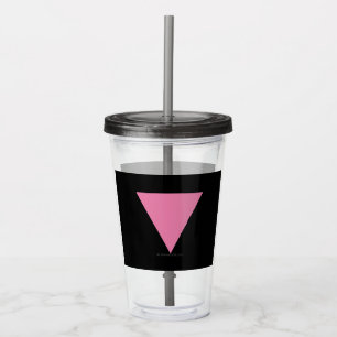 SlipperyJoe's rosa triangelflagga ljust rosa symbo Take Away Mugg