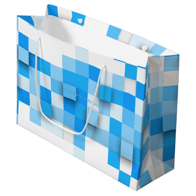 SlipperyJoe's rutor konstverk mosaik modern tre- (Framsidan Vinklad)