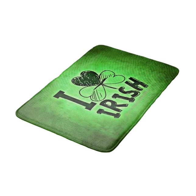 SlipperyJoes Saint Patrick's Day firande irländska Badrumsmatta (Vinklad)
