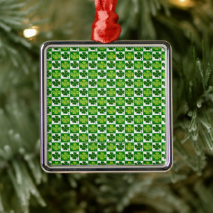 SlipperyJoe's Saint Patrick's Day fyrklöver Julgransprydnad Metall