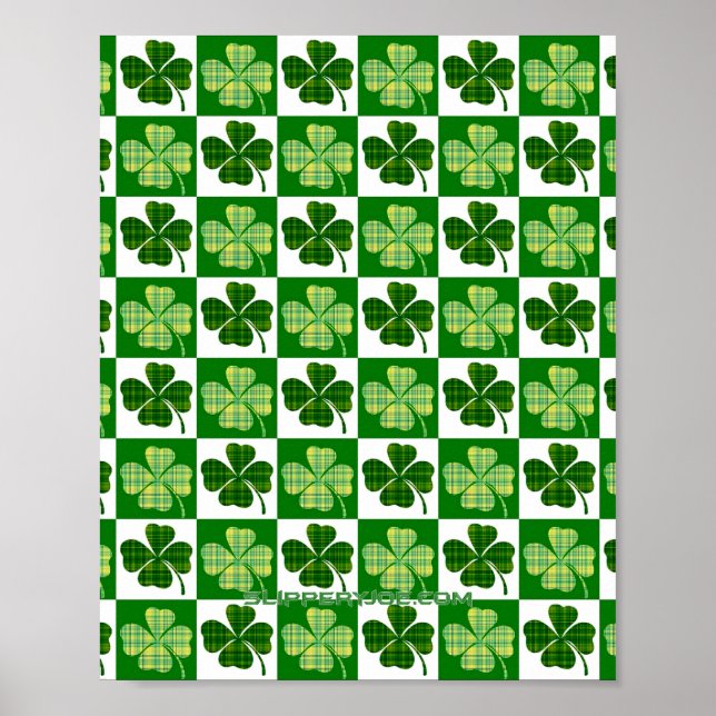 SlipperyJoe's Saint Patrick's Day fyrklöver Poster (Framsidan)