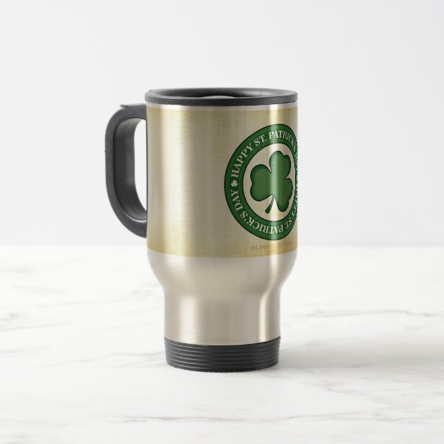 SlipperyJoe's Saint Patrick's Day glansiga treklöv Resemugg (Framsida vänster)
