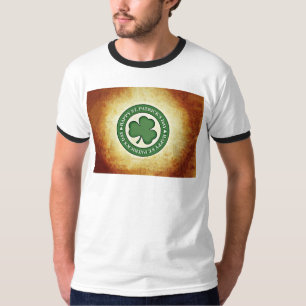 SlipperyJoes Saint Patricks Day glansiga treklöver T Shirt