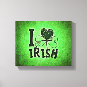 SlipperyJoe's Saint Patrick's Day helgdags irländs Canvastryck