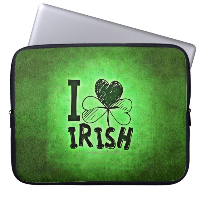 SlipperyJoes Saint Patrick's Day semester irländsk Laptop Fodral (Framsidan)
