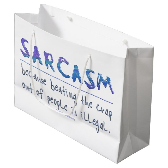 SlipperyJoe's Sarcasm lustiga slogan som säger lek (Framsidan Vinklad)