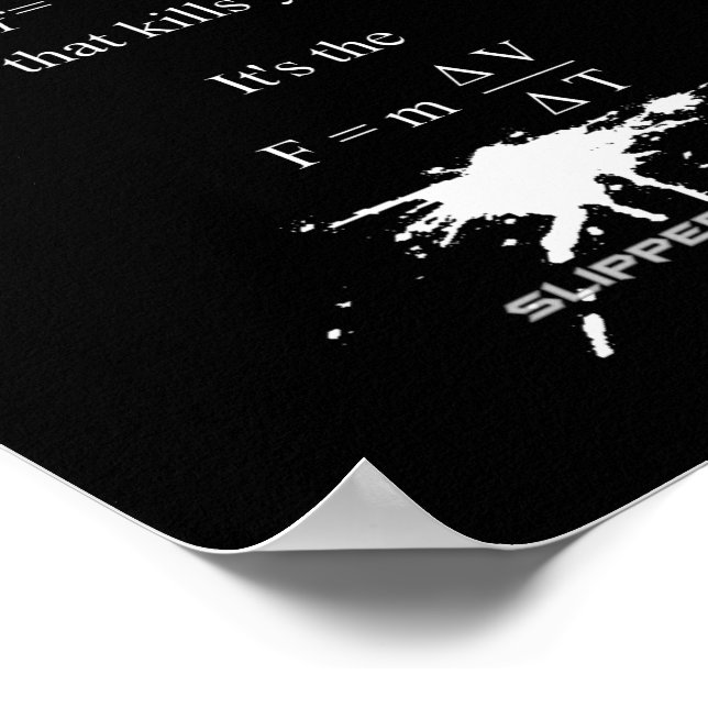 SlipperyJoe's Science math splatter delikman equat Poster (Hörn)