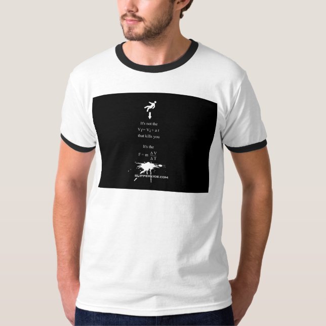 SlipperyJoe's Science math splatter delikman equat T Shirt (Framsida)