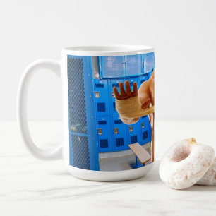 SlipperyJoes shirtlösa muskulösa manliga bröstkorg Kaffemugg