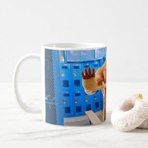 SlipperyJoes shirtlösa muskulösa manliga bröstkorg Kaffemugg