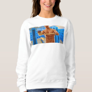 SlipperyJoes shirtlösa muskulösa mans mage bröst s T Shirt