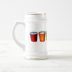 SlipperyJoe's shotglas sex koppar arrangerade hori