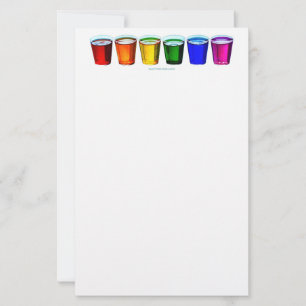 SlipperyJoe's shotglas sex koppar arrangerade hori Brevpapper