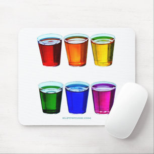 SlipperyJoe's shotglas sex koppar arrangerade hori Musmatta